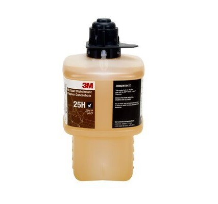 3M™ HB Quat Disinfectant Cleaner Concentrate 25H - Gray Cap, 2 Liter, 6/Case