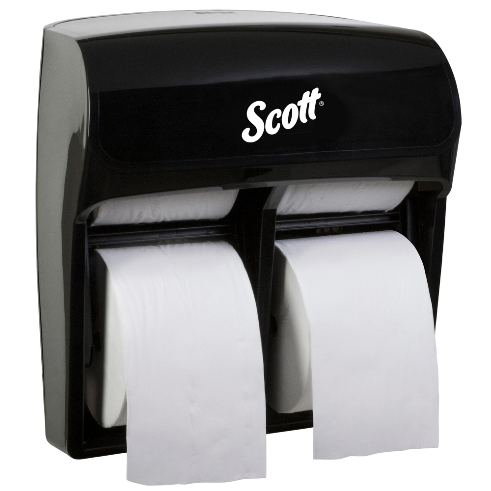 Scott® Pro™ 4 Roll Toilet Paper Dispenser - Black, 12.75