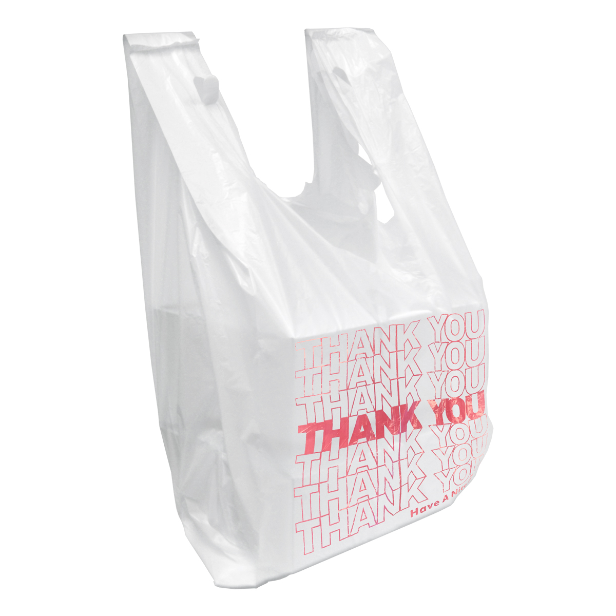 11.5" x 6.5" x 21" T-shirt Bag Thank You 1000/case