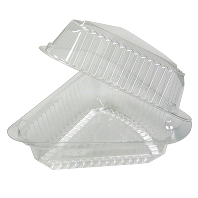 Pie Wedge Clamshell - 9in, Clear