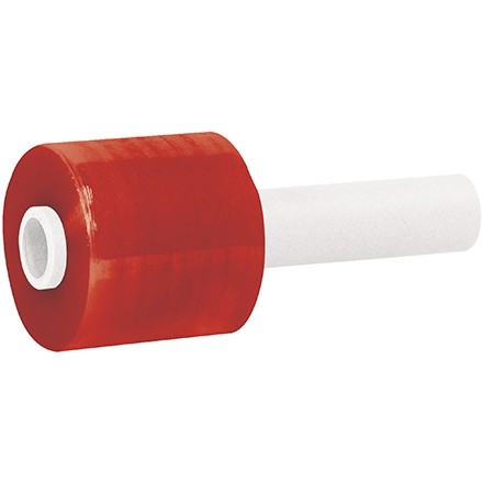 Hand Stretch Cast Film - 5" x 1000', 80GA, Red, 12/Case