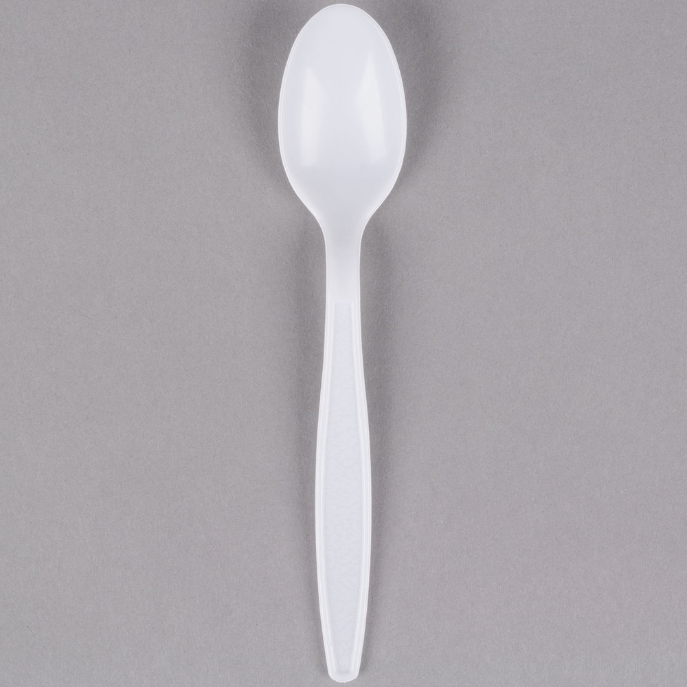 Bulk Heavyweight Teaspoon, White, 1M/Cs