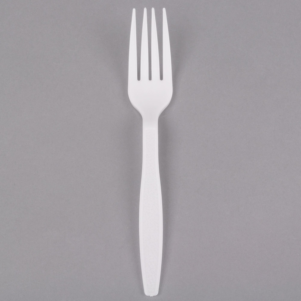 Bulk Heavyweight Fork, White, 1M/Cs