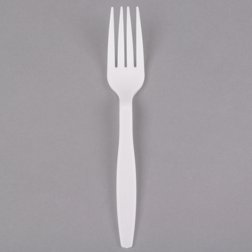 Bulk Heavyweight Fork, White, 1M/Cs
