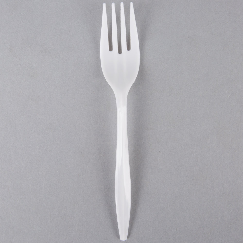 Bulk Medium Fork, White, 1M/Cs