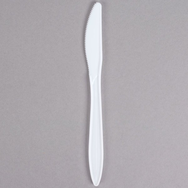 Bulk Medium Knife, White, 1M/Cs