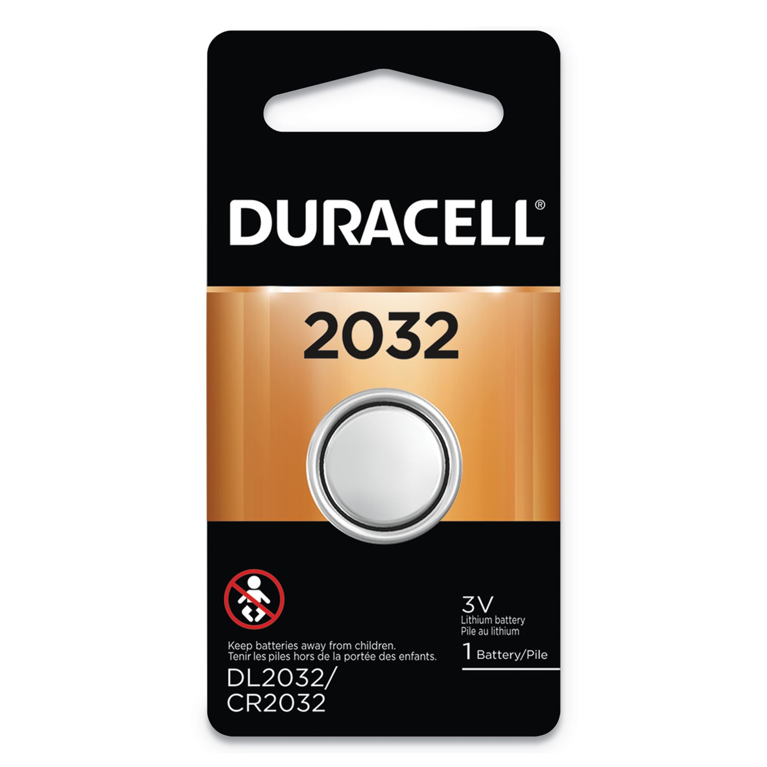 Duracell Lithium Coin Battery - 2032, 6/Box, 72/Case