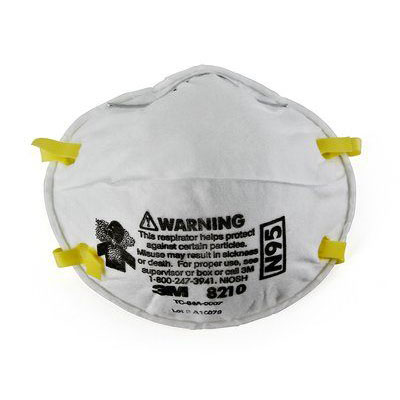 3M™ Particulate Respirator 8210, N95, 160 masks