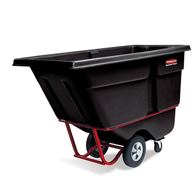 Rubbermaid® Rotomolded Tilt Truck - Standard Duty, 1 Cubic Yard, Black