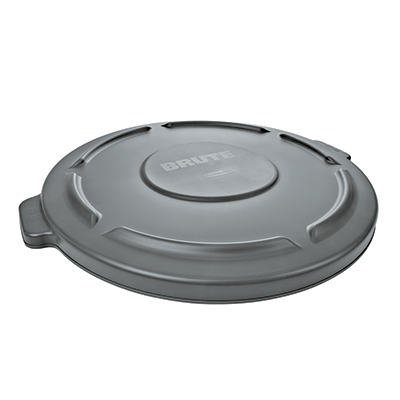 Brute® Round Container Lid - 44 Gallon, Gray, 4/Case