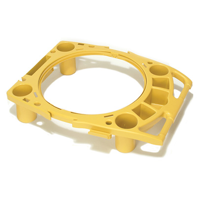 BRUTE® Round Container Rim Caddy - Large, Yellow