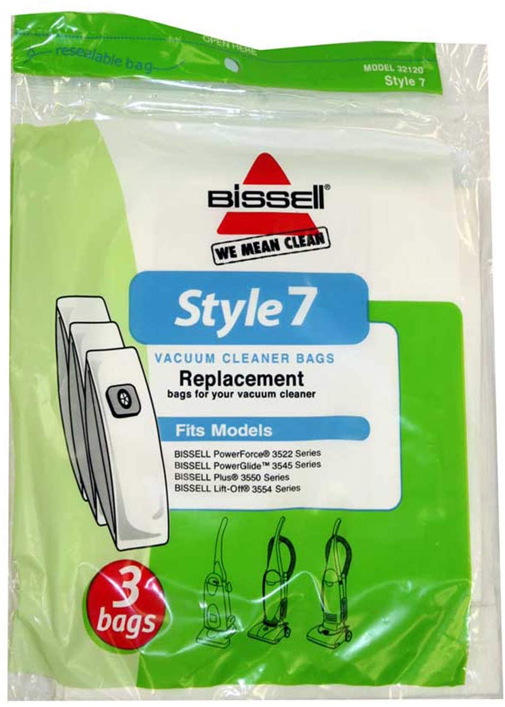 Bissell Style 7 Vacuum Cleaner Bags 3/pack
