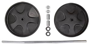 Wheel/Axle Parts for 6173 Janitor Cart 2000 - Black