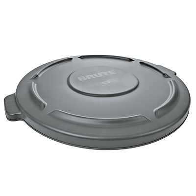 BRUTE® Round Container Lid - 10 gallon, Gray, 6/Case