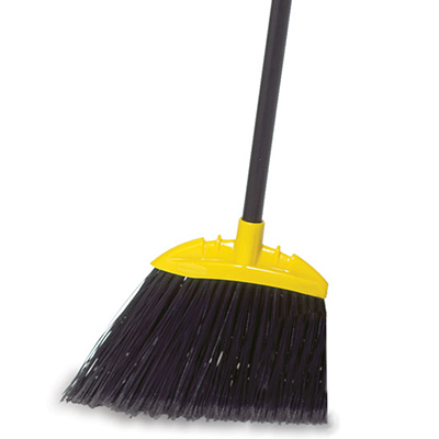 Boardwalk - Angler Broom Plastic Bristles 53 Wood Handle - Yellow