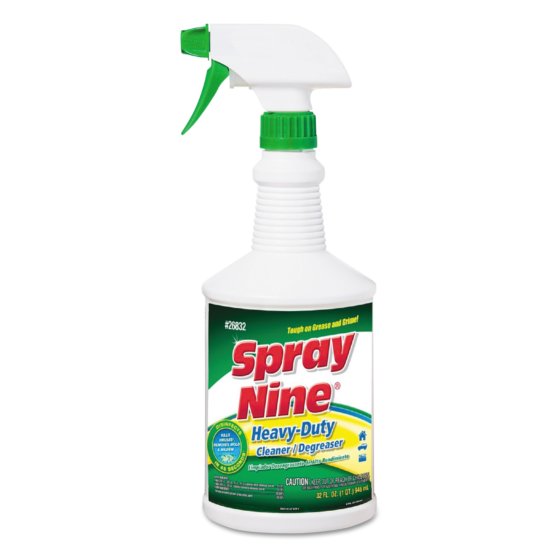 Spray Nine Heavy Duty Cleaner/Degreaser/Disinfectant - 32oz, 12/Case