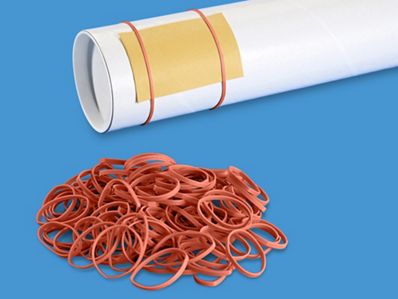#30 Rubber Bands - Red, 1/8 in x 2 in, 1 lb, 1,375 bands