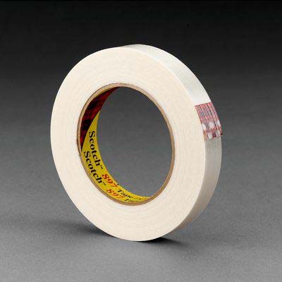 Scotch® 897 Filament Tape, Clear, 6 mil