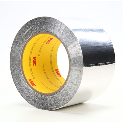 3M™ Aluminum Foil Tape 34383, Silver, 3 in x 60 yd, 4.5 mil, 12 rolls