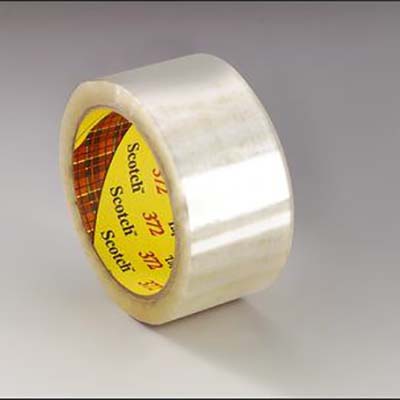 Scotch® 372 Box Sealing Tape, Clear, 2.2 mil