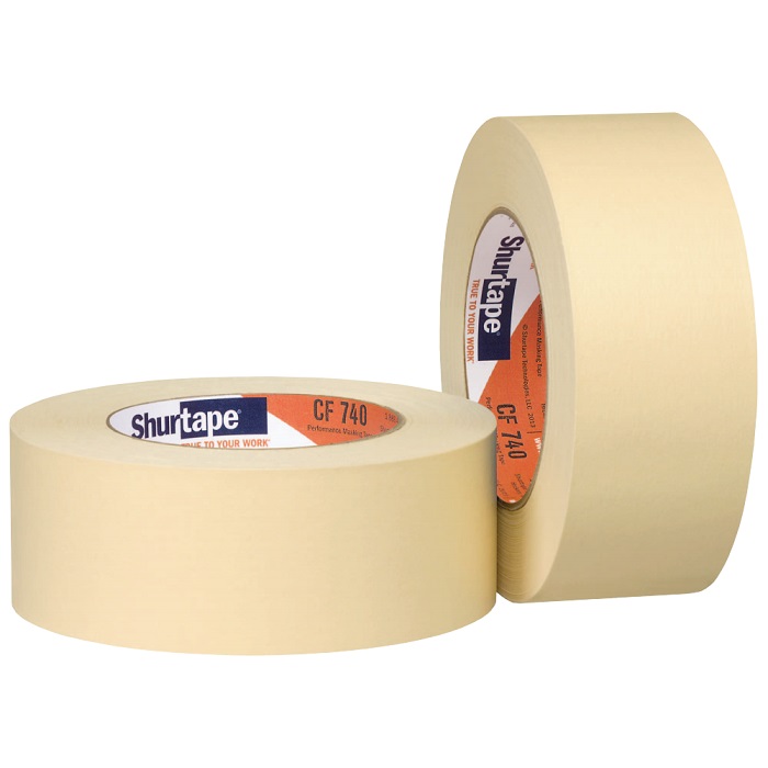 Utility Grade Masking Tape, 5 mil , 24 mm x 54.8 m, Beige