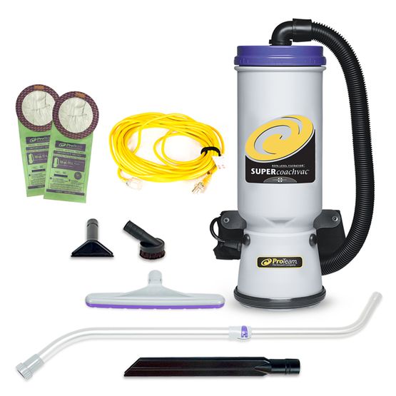Super CoachVac 10 qt. Backpack Vacuum With Tool Kit