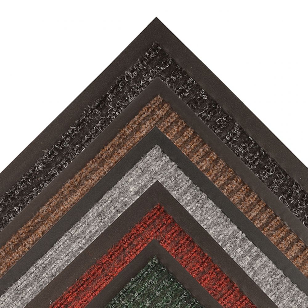 Heritage Rib™ Entrance Mat - Brown, 3' x 5', 3/8