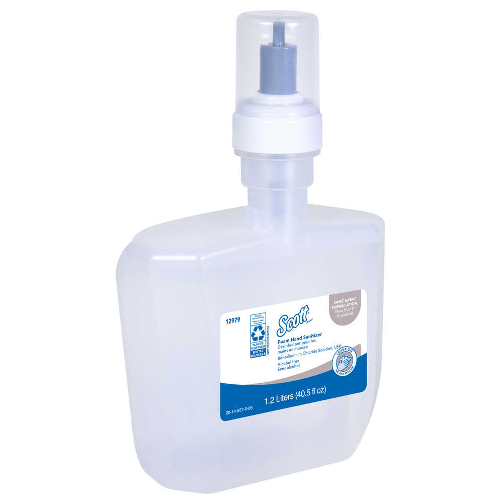 Scott® Essential Alcohol Free Foam Hand Sanitizer - 1.2 L, 2/Case