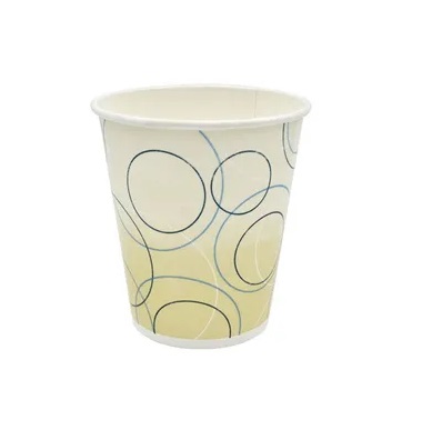 12oz Single Wall Poly-Coated Paper Squat Cold Cup Champagne 2000/case