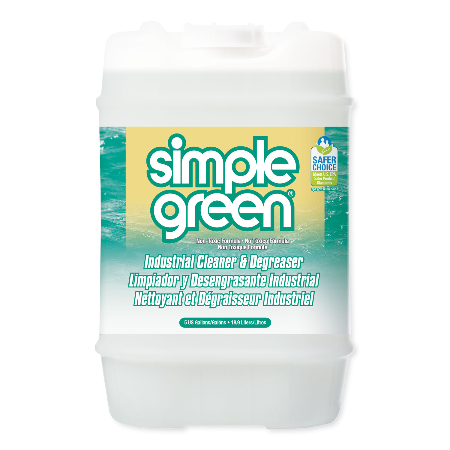 Simple Green Industrial Cleaner and Degreaser - Concentrated, 5 Gallon Pail