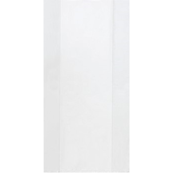 Gusseted Clear Poly Bags, 8 in x 4 in x 15 in 1 Mil , 1000/Case