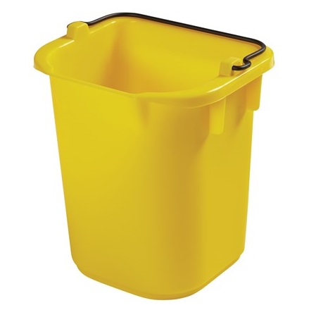 Heavy Duty Pail - 5 Quart, Yellow, 4/Case