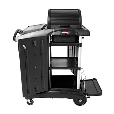 Rubbermaid® Executive High Security Janitorial Cleaning Cart