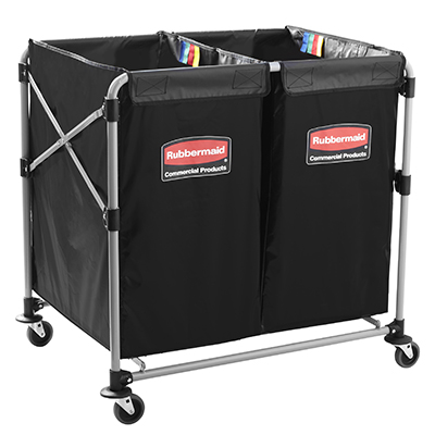 Rubbermaid® Collapsible X-Cart - Black, 4 Bushel