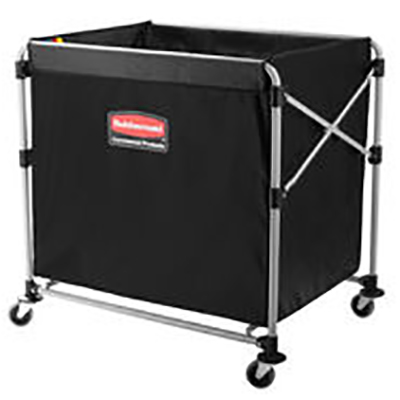 Rubbermaid® Collapsible X-Cart - Black, 8 Bushel