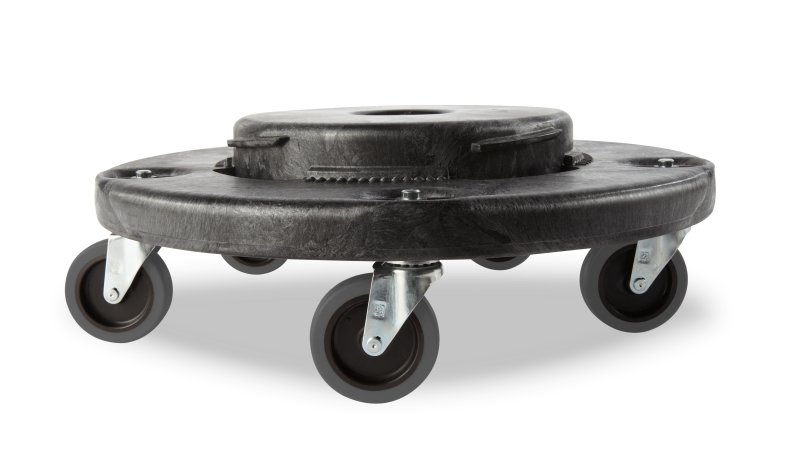 BRUTE® Round Container Quiet Dolly - Black