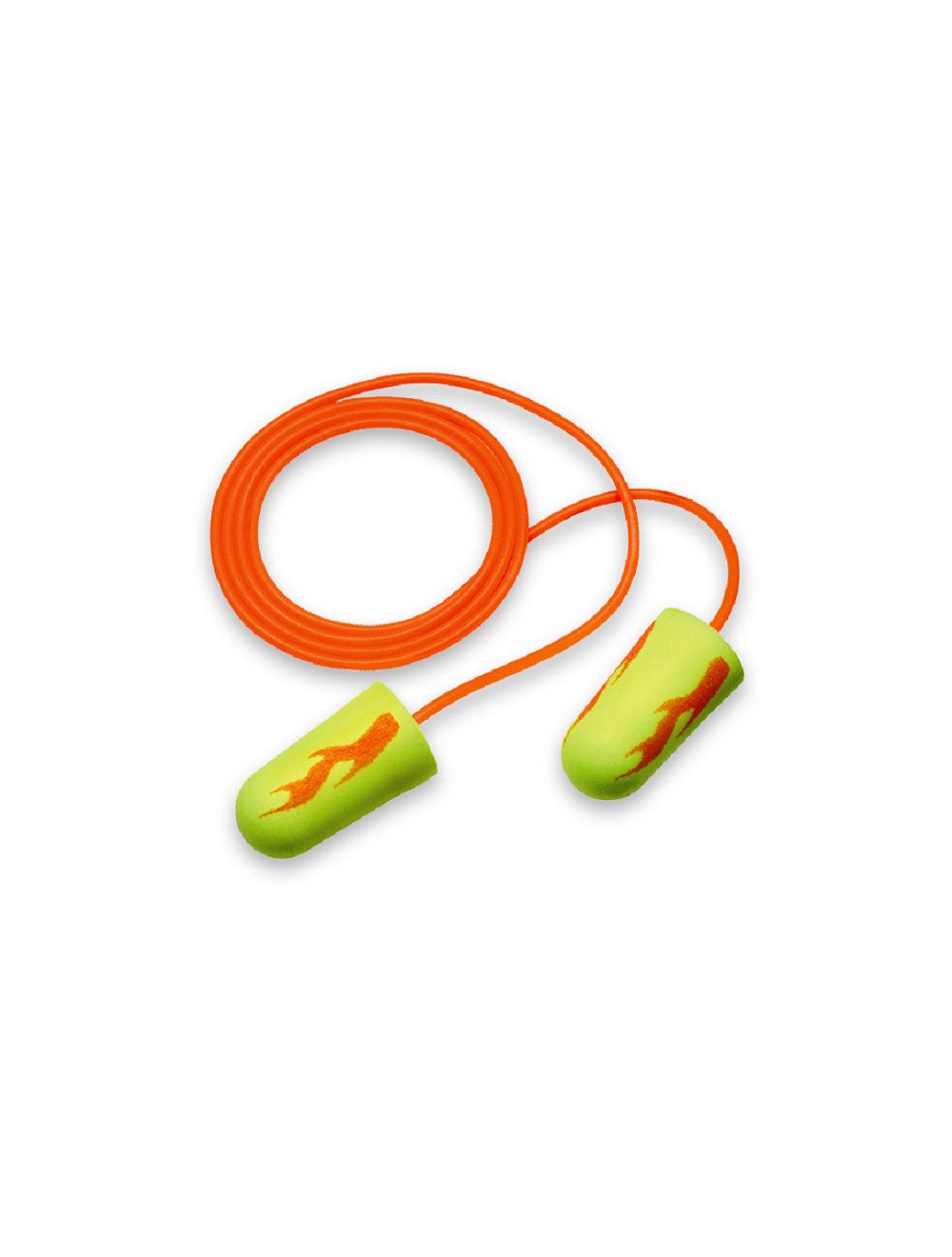 3M™ E-A-Rsoft™ 311-1257 Corded Poly Bag Regular Size Yellow Neon Blasts™ Earplugs