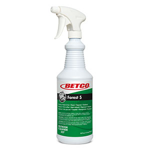 Betco Forest 5 Foaming Cleaner & Deodorant - 32 oz Bottle, 12/Case