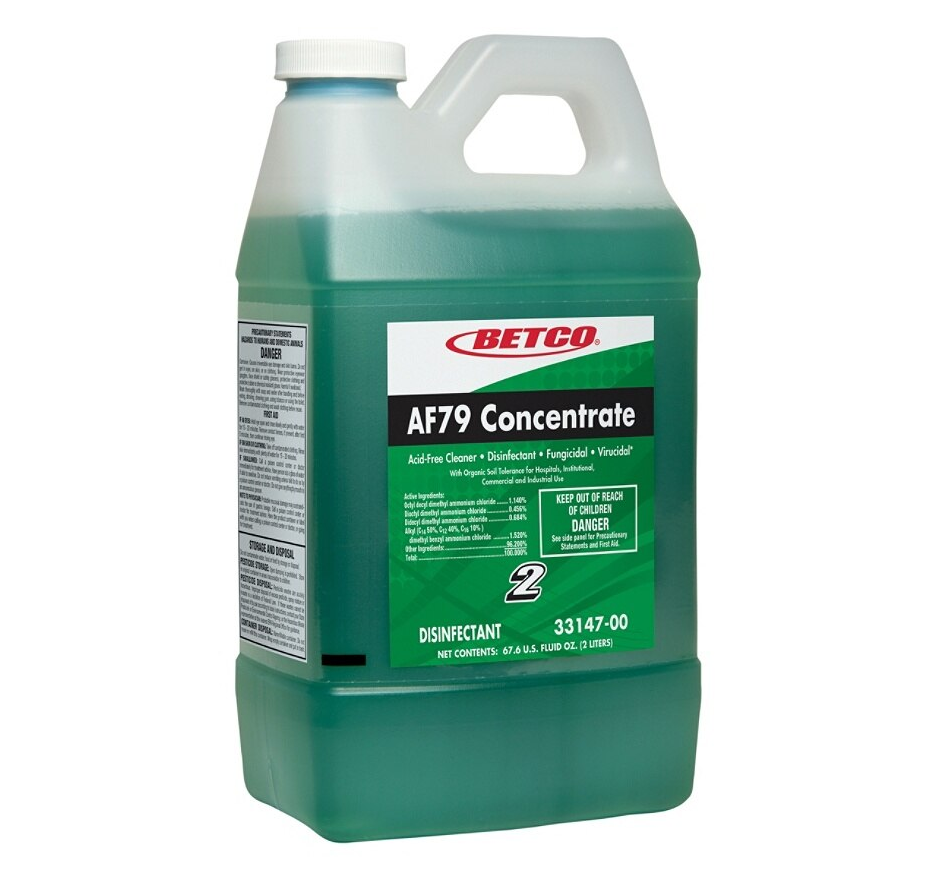 Betco AF79 Concentrated Acid Free Bathroom Disinfectant Fastdraw  - 2 L, 4/Case
