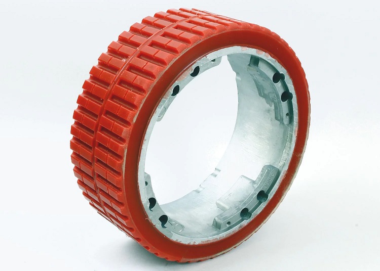 Drive Wheel Tire Solid 250mm X 90mm Red