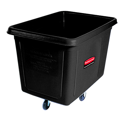 Rubbermaid® Cube Truck - 300 lbs, 8 Cubic Feet, Black