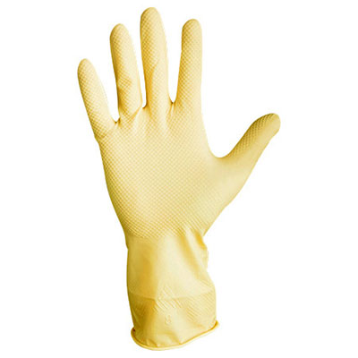 AmbiCanner® Latex Sanitation Gloves, 12 in, 12 mil, Small, 288 pairs