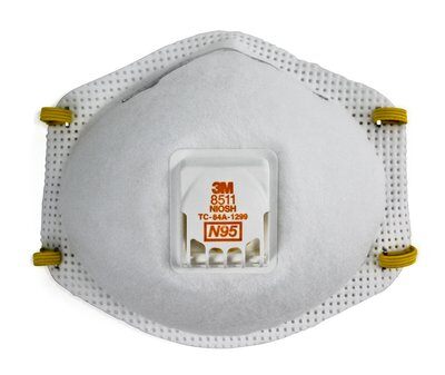 8511 Face Mask N95 10ea/bx 8bx/cs
