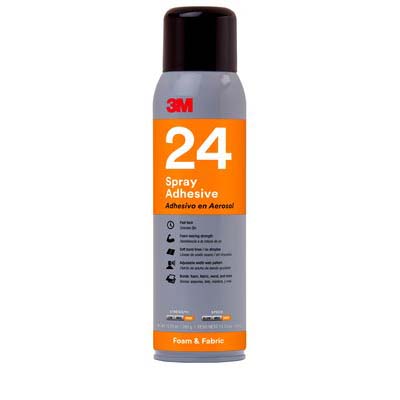 3M™ Foam & Fabric 24 Spray Adhesive, 13.8 oz, 12 cans