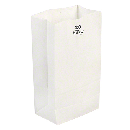 White Grocery Bag - 20 lbs