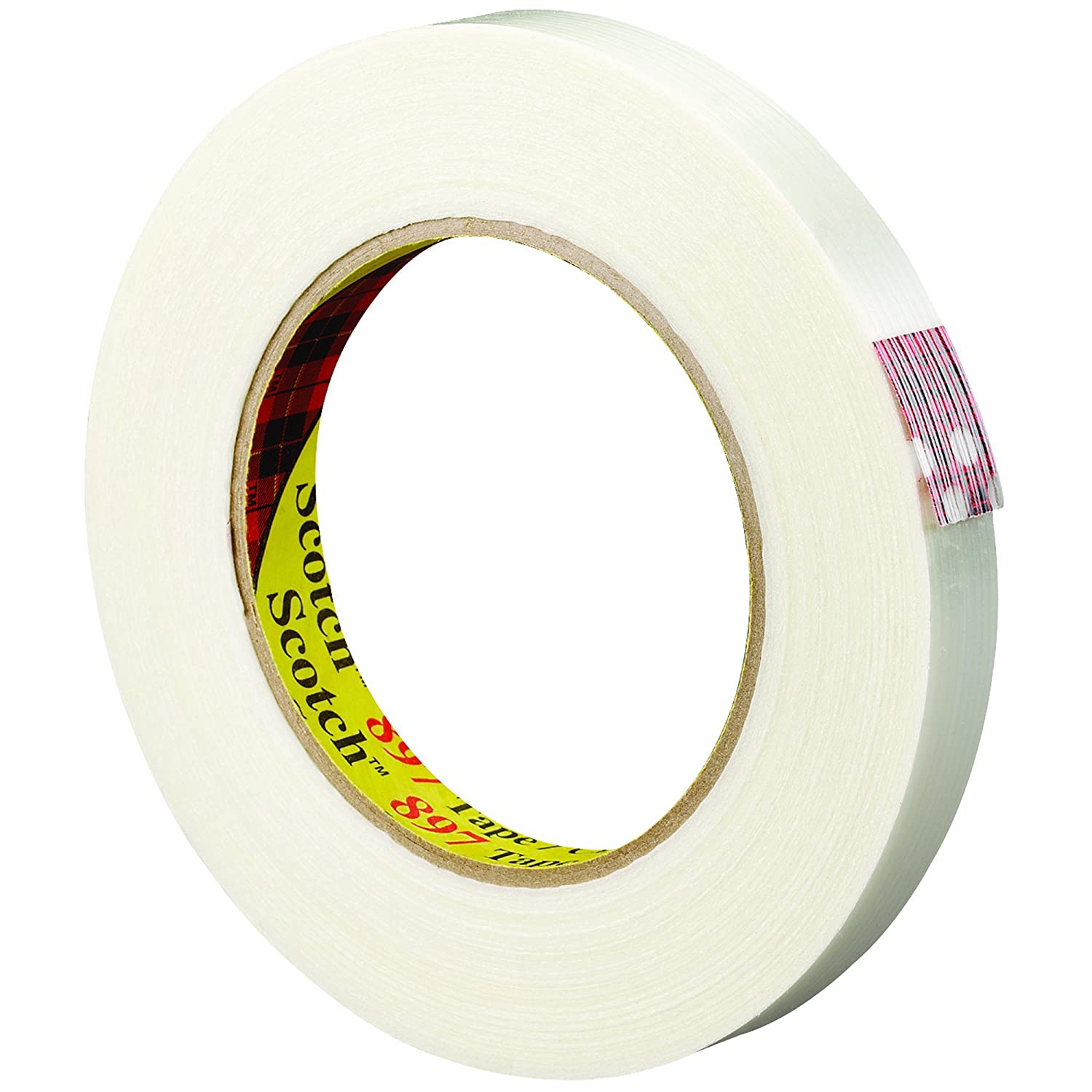 3/4" x 60 yds 3M 897 Clear Strapping Tape 6.0mil 12/case