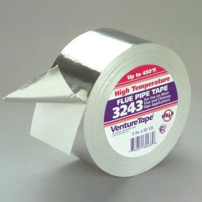 3M™ Venture Tape™ High Temperature Aluminum Foil Tape 3243, Natural Aluminum, 3 in x 50 yd, 16 rolls