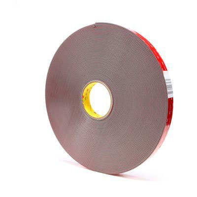 3M™ VHB™ Tape 4991, Gray, 1/4 in x 36 yd, 91.0 mil, 36 rolls
