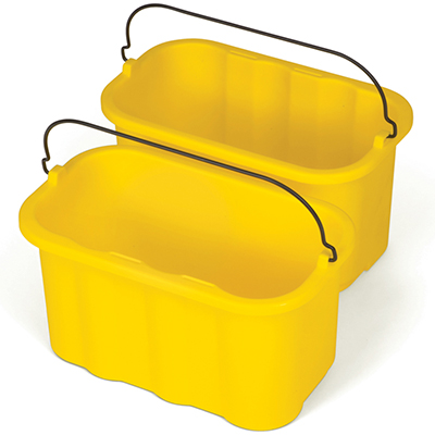 Rubbermaid® Sanitizing Caddy - 10 Quart, Yellow, 6/Case