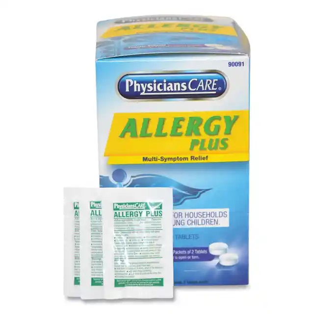 Allergy Antihistamine Medication, Two-Pack, 50 Packs/Box Allergy Antihistamine Medication, Two-Pack, 50 Packs/Box